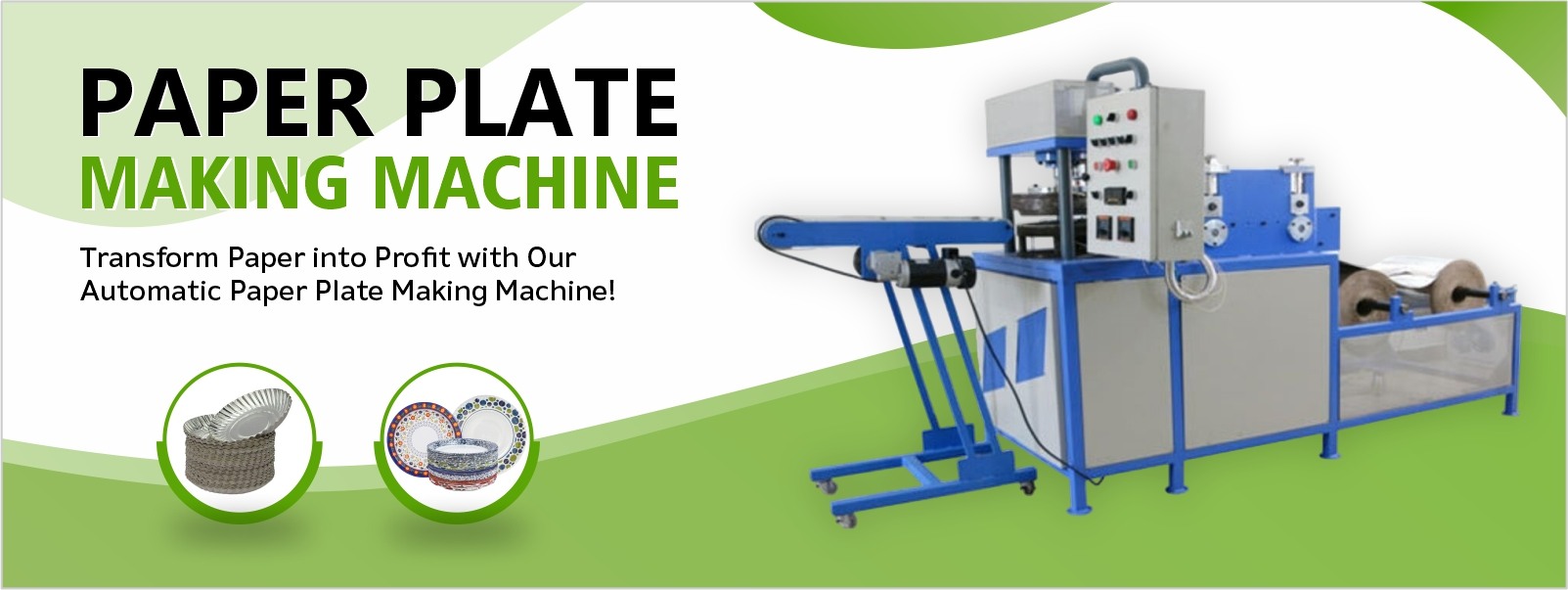 Eco-friendly paper plates made using advanced biodegradable plate-making machines