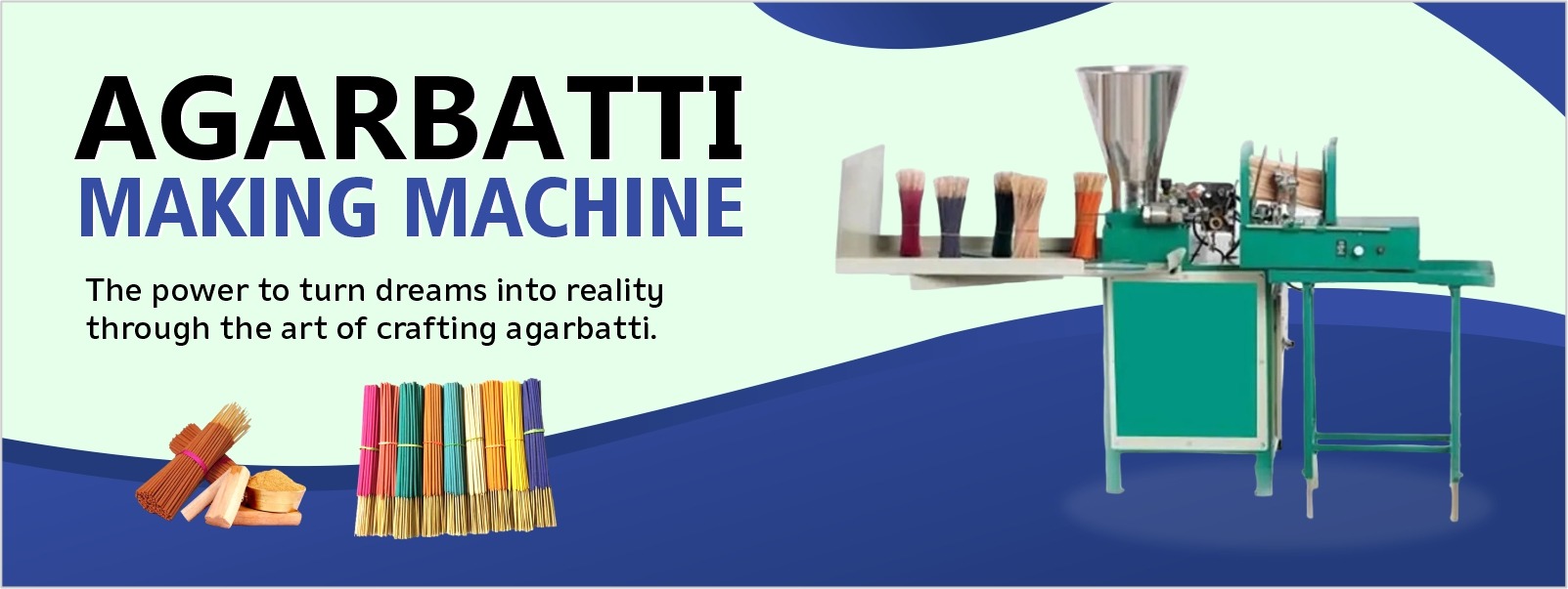 Agarbatti Making Machine with incense sticks production process